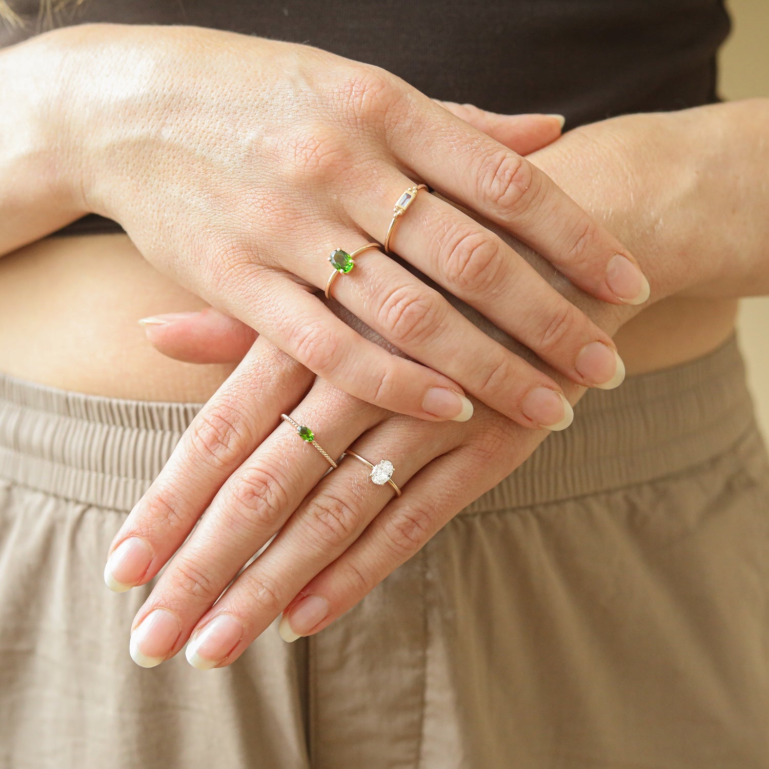 Peggy Oval Diamond 0.7 ct ring | 9K