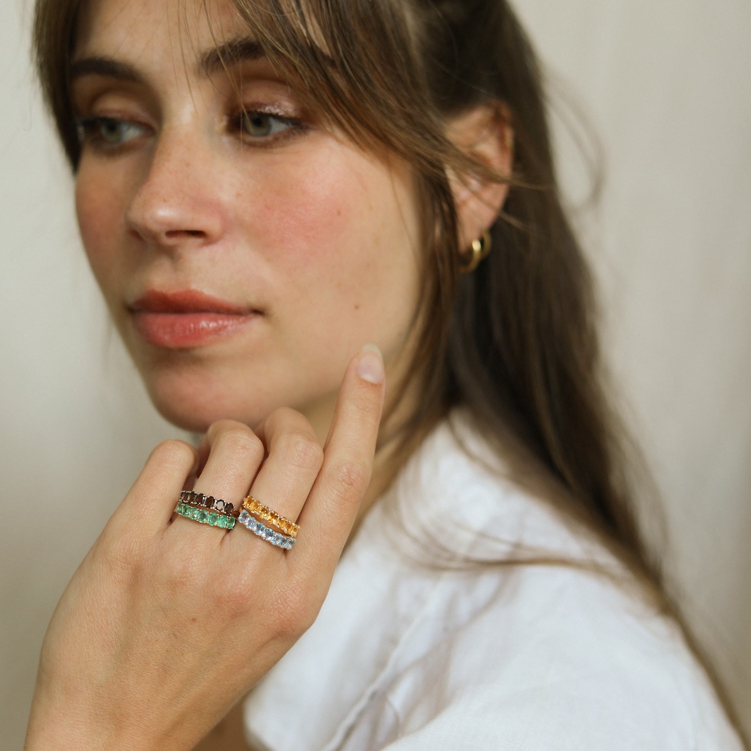 Selly Blue Topaz Ring | 9K